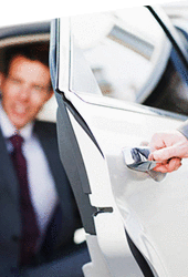 Executive Travel Car Door Opening
